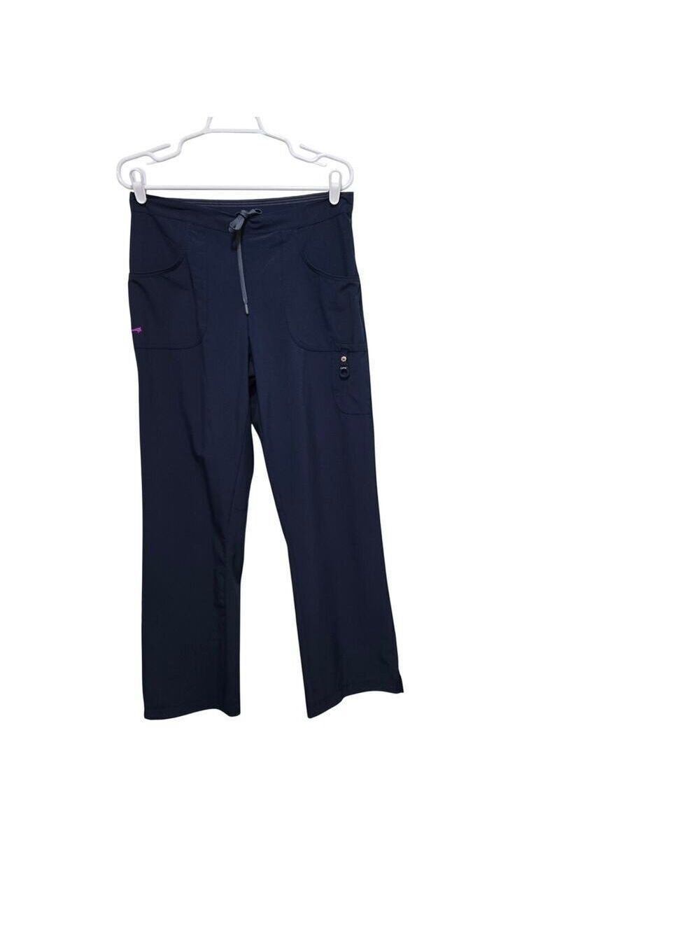 Wink Lynx Stretch Straight Leg Scrub Pants Small Navy Cargo